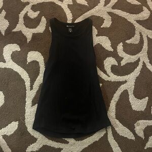 Athleta Women's Black Ribbed Tank Top